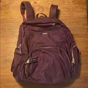 Tumi purple computer backpack